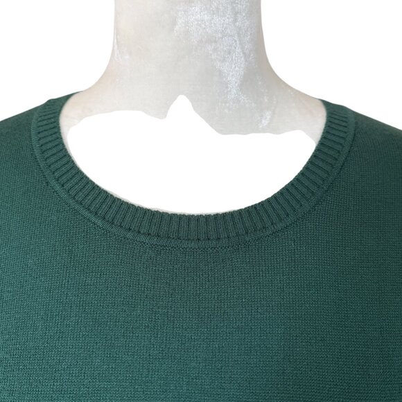 Joules Miranda green long sleeve pullover knit fox sweater women's size 12 - Picture 5 of 10